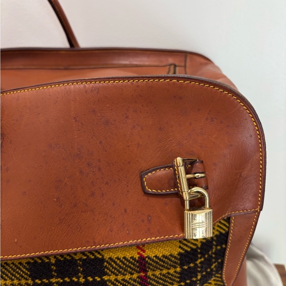 Authentic RARE Hermès Sac de Voyage Feudou II Feutre de Laine Unisex LARGE carry - Picture 9 of 16